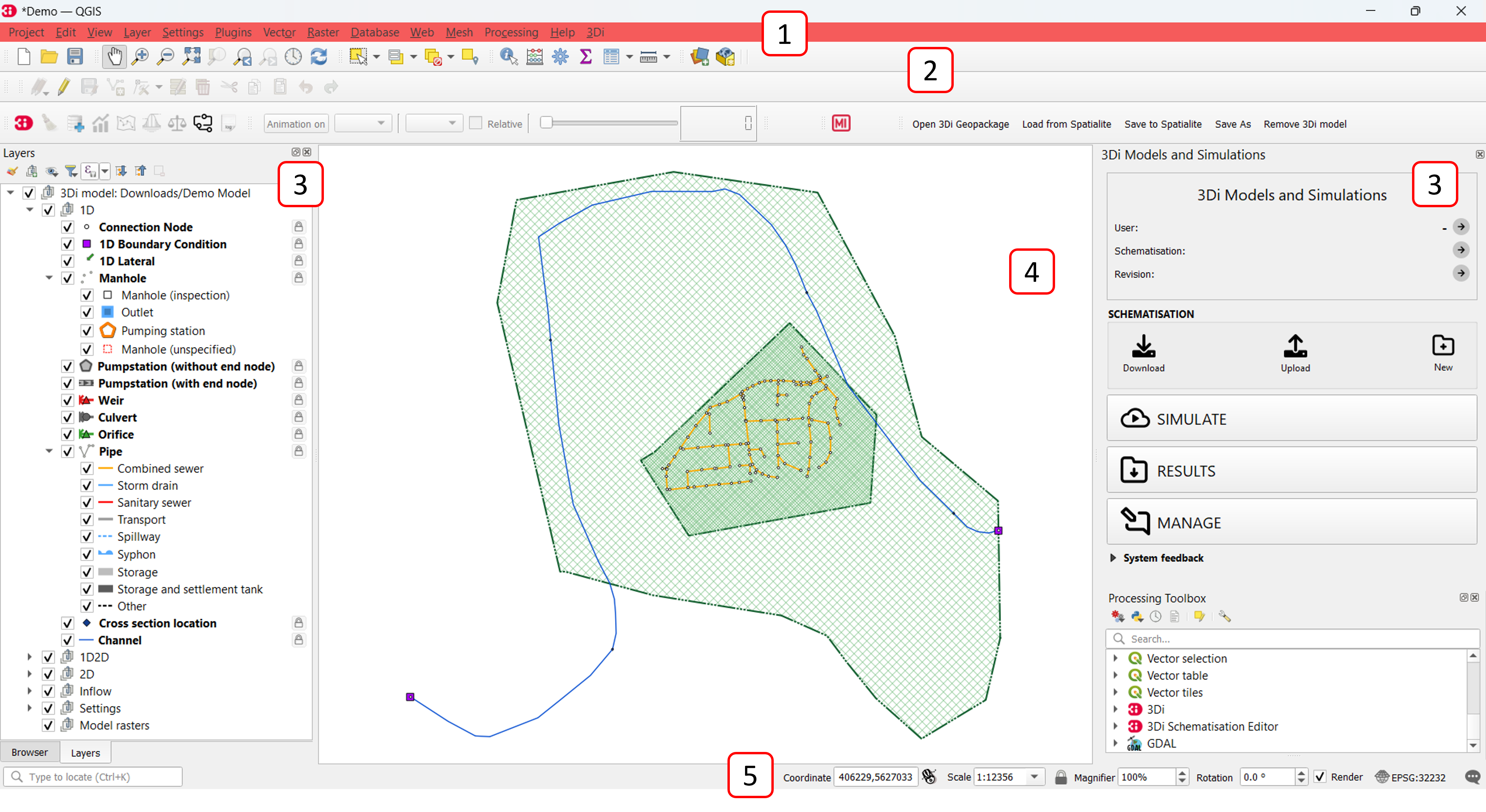 3Di Modeller Interface